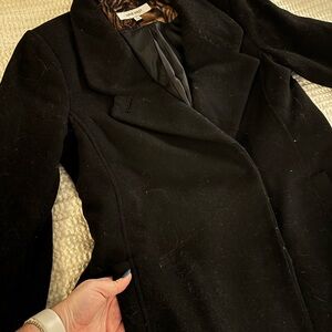 Nine West Classic Black Wool Blend Coat - size S